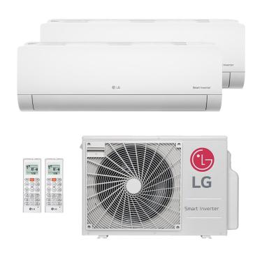 Imagem de Ar-Condicionado Multi Split Inverter LG 18.000 (2x Evap HW 9.000) Quente/Frio 220V
