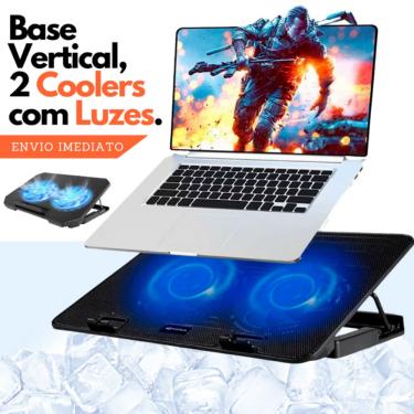 Imagem de Suporte Base Refrigerada Para Notebook com 2 Coolers Fans Led