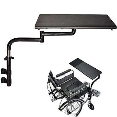 Imagem de Bandeja para cadeira de rodas, mesa de jantar removível, mesa de bandeja para andador com porta-copos para crianças/idosos / pacientes que comem