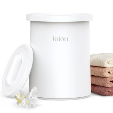 Imagem de ioion Aquecedor de toalha grande para banheiro - aquecedor de toalhas aquecido, alça de madeira, desligamento automático