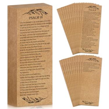 Imagem de Skyygemm 100 peças, presentes de igreja para o dia dos pais, salmo 91, marcadores bíblicos cristãos com versículo da Bíblia, citações, leitura, marcadores religiosos, escritura, oração, evangelho