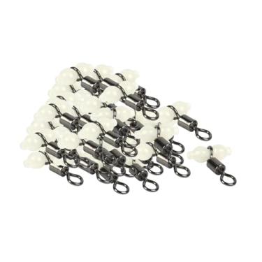 Imagem de Vaveren 100pcs de pesca gatinhos com contas de brilho conectores de linha de pesca t giro de giro para o tackle de pesca de água salgada para peixe -gato, Pequeno