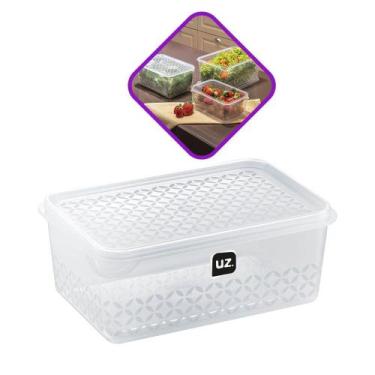 Imagem de Pote Multiuso Caixa Organizadora P 1L Com Tampa Pote Vasilha - UZ Util