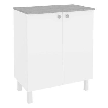 Imagem de Balcão de Lavanderia com Tampo e 2 Portas 70cm Multimóveis CR30045