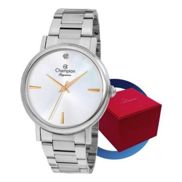Imagem de Relógio Feminino Prateado Champion Analógico Original Barato, Prateado
