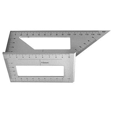 Imagem de Régua de ângulo de calibre funciones de 45/90/135, ferramenta de marcenaria de medição, layout de de calibre t vertical