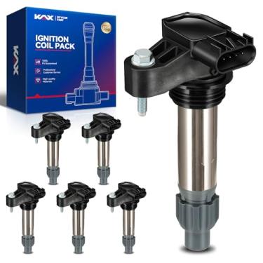 Imagem de KAX Pacote De Bobinas Ignição Uf569, Com 6, Compatível Buick Enclave, Cadillac Srx Sts, Ats, Cts, Chevy Malibu, Impala Traverse, Pontiac, Saab, Saturn, Camaro, Outlook, Suzuki Gn10494 D515C C1555