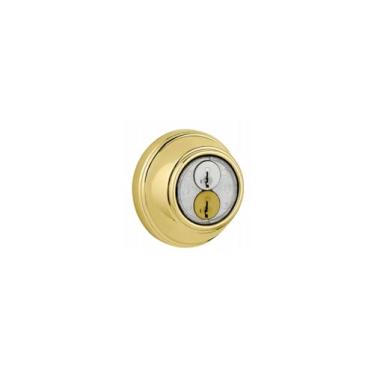 Imagem de Kwikset 816-3S Key Control Deadbolt Smart Key Bright Brass Finish