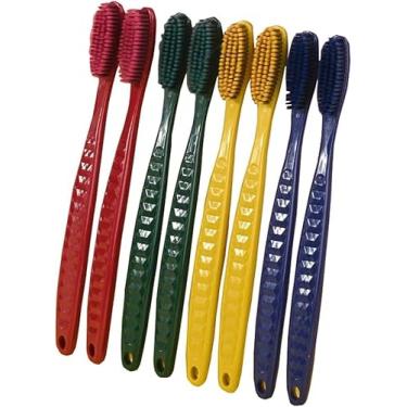 Imagem de Escovas de dentes manuais fáceis, escovas de dentes ultra macias para adultos escova de dentes limpa extra para casa 10 contagem-b01