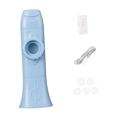 Imagem de menolana Kazoo fácil de aprender com a corda do pescoço favorece instrumentos musicais ajustáveis ​​para piano de teclado todas as idades iniciantes, Azul