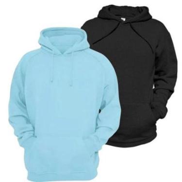 Imagem de Kit 2 Blusas De Moletom Pelúciado Fechado Com Capuz-Masculino