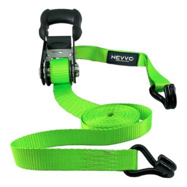 Imagem de Cinta Catraca Para Amarração De Carga Gancho J 4 Metros 1500Kg NEVVO