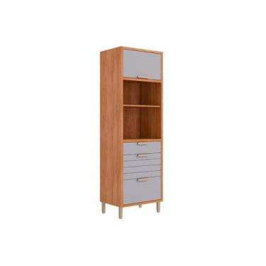 Imagem de Paneleiro de Cozinha Modulado Eloise c/ 2 Portas Basculantes Riscadas 