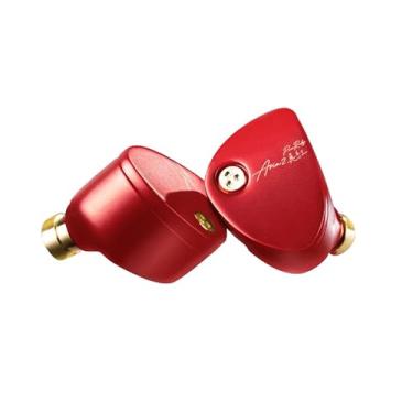 Imagem de Moondrop Fone de ouvido intra-auricular ARIA 2 RED com plugue substituível de cabo de 2 pinos 0,78 3,5/4,4 mm