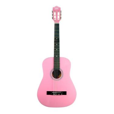Imagem de Violão Acústico Nylon Rosa Aprendizagem - MXT
