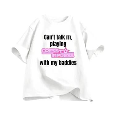 Imagem de Camiseta Feminina Engraçada Roblox - "My Baddies" - Paródia, Bj3101, B