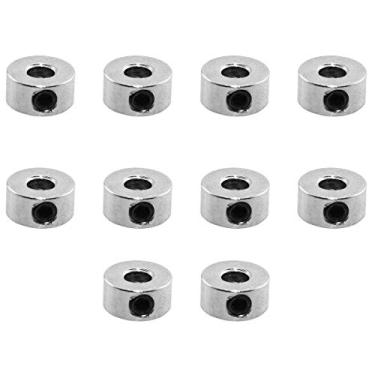 Imagem de Heyous 10 peças RC Avião trem de aterrissagem Roda Colarinho de parada 8 x 3,05 mm / 0,31 x 0,12 pol. Rolha de trem de pouso de aço inoxidável