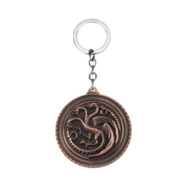 Imagem de Chaveiro Dragão Targaryen - Presente para Fãs de Game of Thrones, K046