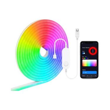Imagem de Luzes De Tira LED RGB 5V ZigBee Interruptor Inteligente Regulável À Pr