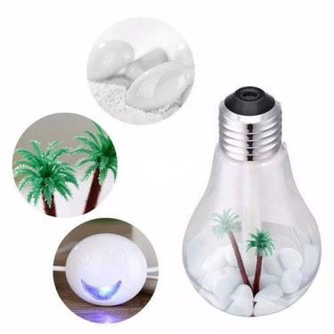 Imagem de Umidificador Ambiente Ar Luz Led Usb Luminária Lâmpada Difusor