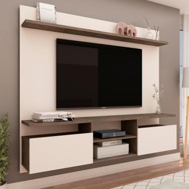 Imagem de Painel Para Tv Até 60" Rústica Demolição/off White Genialflex