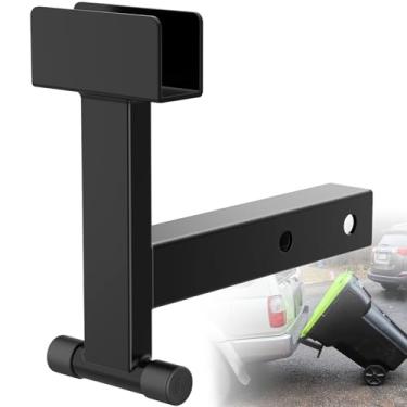 Imagem de Recetor de engate para lixeira de 5 cm, acessório de engate de reboque de transporte de lixo, gancho de garra de caminhão de reboque adequado para cortadores de grama e tratores de jardim