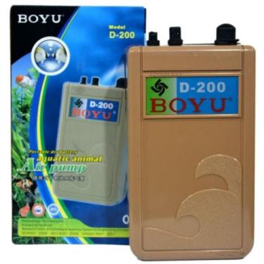 Imagem de Compressor A Pilha Ou Bateria Para Aquários E Iscas Vivas D-200 - BOYU