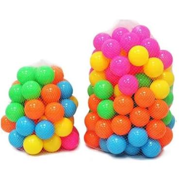 Imagem de Kit com 100 bolinhas pequenas azul petróleo para piscina de bolinhas