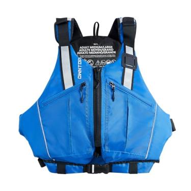 Imagem de Owntop Jaqueta De Natação Para Adultos, Colete Leve, Bolsos Grandes, Caiaque Com Movimento Livre, Passeios Barco, Pesca (Azul, Gg/Gg)