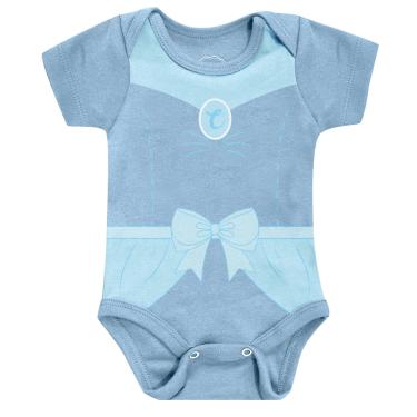 Imagem de Fantasia Infantil Body para Bebês Manga Curta Cinderela Tamanho 9-12 Meses - Basic +
