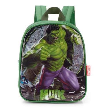 Imagem de Mochila Baby Hulk Verde Creche - Luxcel 27x24x9,5cm