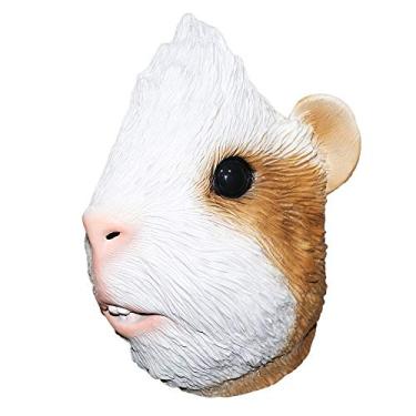Imagem de HENGYUTOYMASK Guinea Pig Latex Animal Mask Cavia Porcellus Halloween Costume Headwear Party Disguise