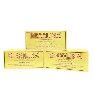 Imagem de Kit 3x Becolina em Gotas Natural para Tosse 35ml - Expectorante para Gripe