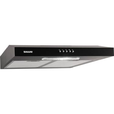 Imagem de Depurador E Exaustor De Ar Suggar Slim 60Cm Preto 110V