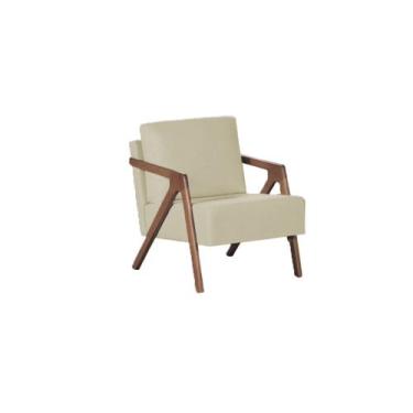 Imagem de Poltrona Jade Linho - Bege - Ferreira Estofados