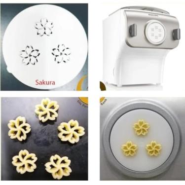 Imagem de PASTADISC Disco em forma de macarrão Sakura adequado para máquina automática de macarrão e macarrão Philips, disco compatível com o acessório de máquina de macarrão Philips, acessório para fazer