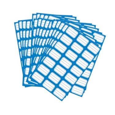 Imagem de Vaveren 50 peças de etiquetas autoadesivas, classificação de produtos, etiquetas adesivas retangulares em branco para artigos de papelaria, preços de, Azul
