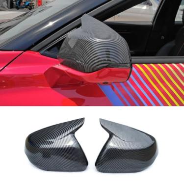 Imagem de Capa de proteção traseira para carro compatível com Mondeo ST Line 2022+ Kit de carroceria de acabamento de capa de espelho lateral acessórios de carro (aparência de carbono)