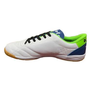 Imagem de Tenis Futsal Diavolo Astro Em Couro Legitimo Original, Branco Royal, 3
