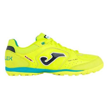 Imagem de Chuteira Society Joma Top Flex Couro Adulto Profissional, Amarelo, 42 