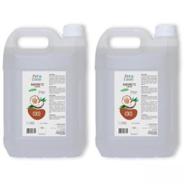 Imagem de Kit Pre Banho Limpeza Profunda Shampoo Banho e Tosa 5 Litros Hidratante Condicionador Escolha (Pré Coco/Pré Coco)