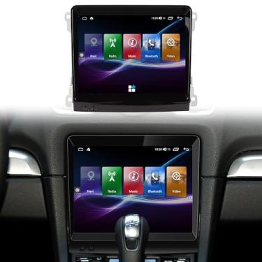 Imagem de Rádio veicular antirreflexo estéreo de navegação GPS para Porsche Cayenne 2011-2015 reprodutor multimídia automotivo tela Blu-ray de 8,4 polegadas (8 GB de RAM, 128 GB de ROM sem decodificador de