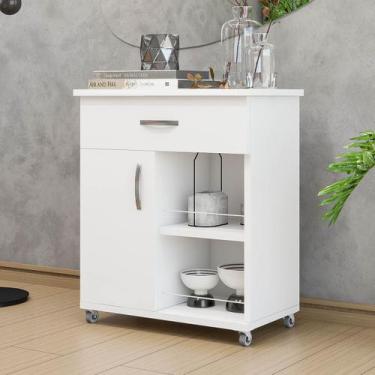 Imagem de Armário Balcão de Cozinha Tampo para Microondas e Gaveta Multiuso Lanç