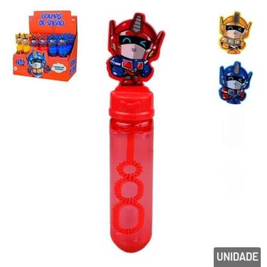 Imagem de Kit 24 bolhas de sabão robô lembrancinha festa