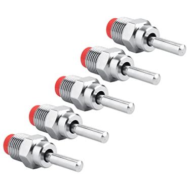 Imagem de Generic Campa de Cobre Aguarda de Porco, Tampa Vermelha Automática de Bastão de Haste Longa Bebedora de Bico, 5pcs para Animais Alimentadores de água para Ficarem água Limpa e Fresca