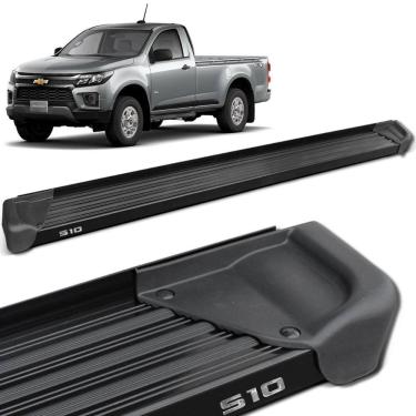 Imagem de Estribo Lateral S10 Cab. Simples 2012 a 2023 Aluminio Preto A3 Gtnox