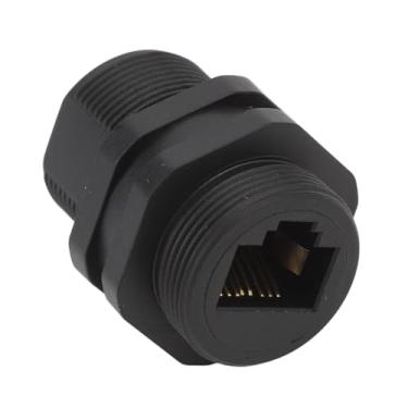 Imagem de Generic Couplador RJ45, Adaptador Ethernet Extender Feminino para Fêmea Instalação Fácil IP68 à Prova d'água para Interno para Cat5E
