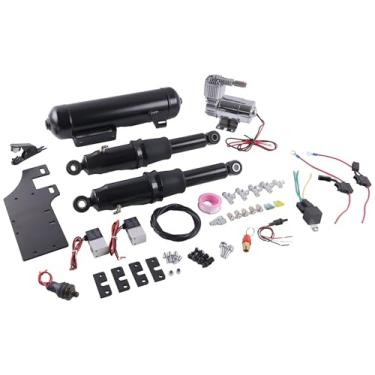 Imagem de LSSOCH Suspensão traseira Air Ride com tanque de ar XF2906C94-01-A compatível com Harley Touring Electra Glide 1994-2020