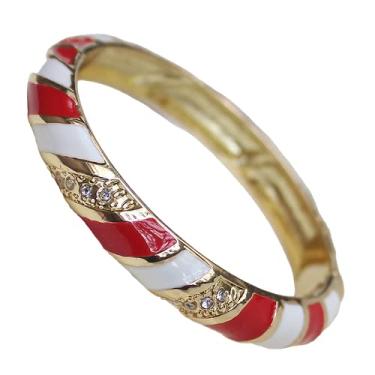 Imagem de Only My Live Home Pulseiras femininas listradas de strass Cloisonne Rainbow Cloisonne, pulseiras chinesas ICH Handmde, joias articuladas, presentes, Diameter 2.36 inch wide 0.5 inch, Strass de cobre e