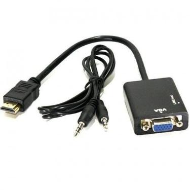 Imagem de Cabo Conversor Adaptador de Hdmi Para Vga Com Áudio